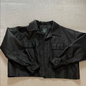 Wild Fable Black Faux Leather Jacket